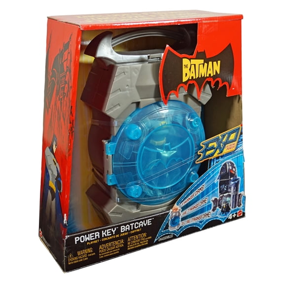 Mattel Batman Power Key Batcave Playset, EXP Power, It Transforms, Includes Figure