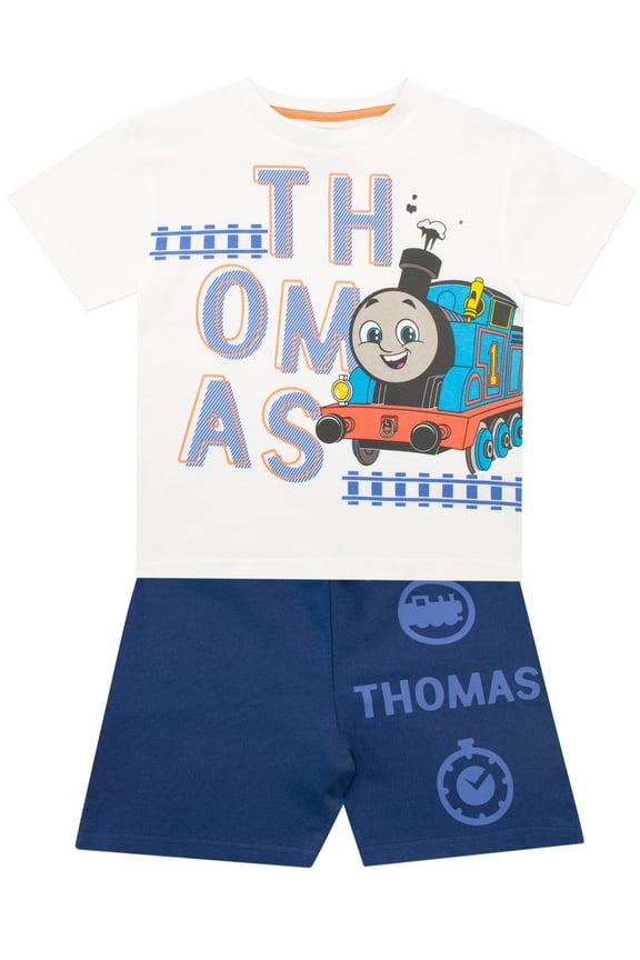 Boys Thomas The Tank T-Shirt And Shorts Set Blue Sizes 18M-8