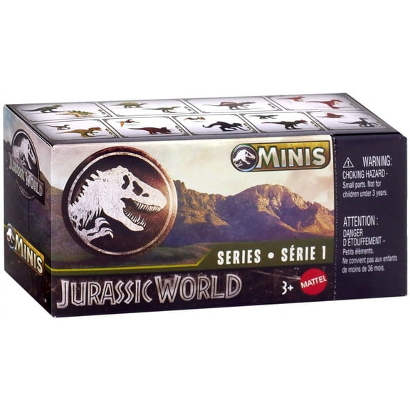 Mattel Collectible Kids Dinosaurs Action Figures, Jurassic World, 1.125", 2 Count
