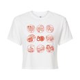 thumbnail image 1 of Mattel - Cutie Grid  - Juniors Cropped Graphic T-Shirt, 1 of 4