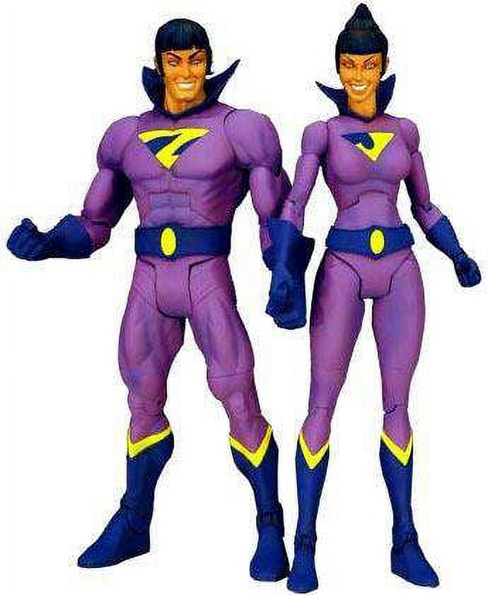 Mattel DC Universe Collectible Zan and Jayna Action Figures, 1.92