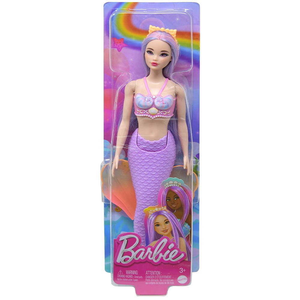 Mattel DP Barbie Mermaid Doll Pink/Lavender