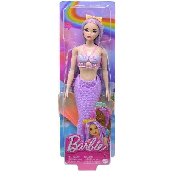 Mattel DP Barbie Mermaid Doll Pink/Lavender