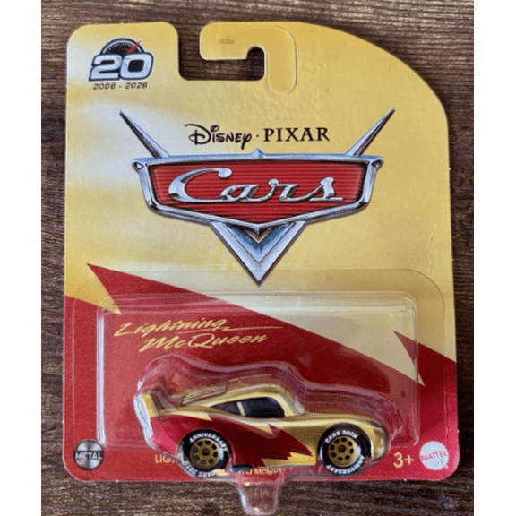 Mattel Disney Pixar Cars Lightning McQueen 20th Anniversary 2006-2026 Die-Cast Vehicle