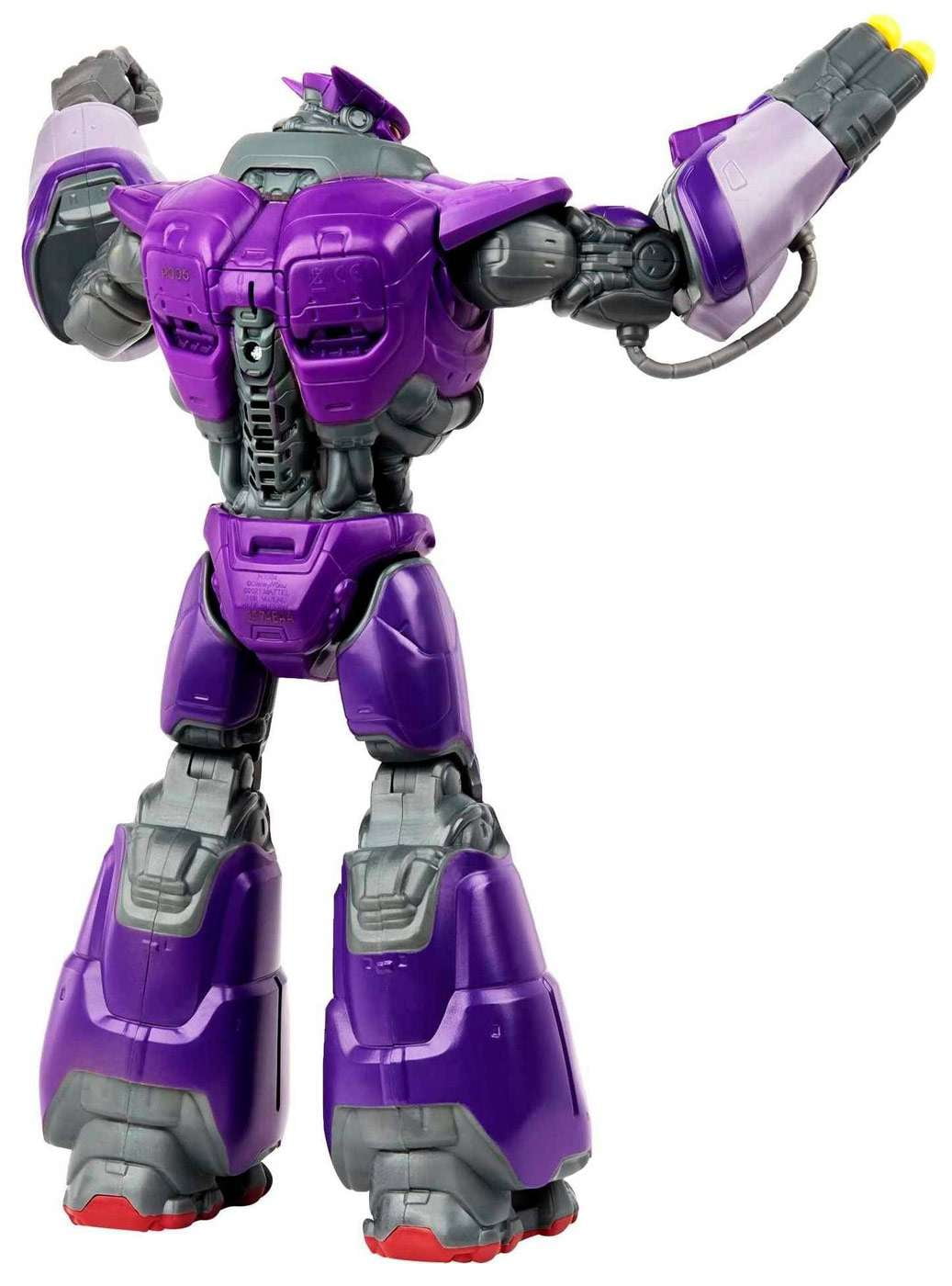 Mattel Disney Pixar Lightyear Large Scale Blaster Attack Zurg Action Figure, 12 Inch Scale, 11 Movable Joints, Lights Sounds Blaster Projectiles