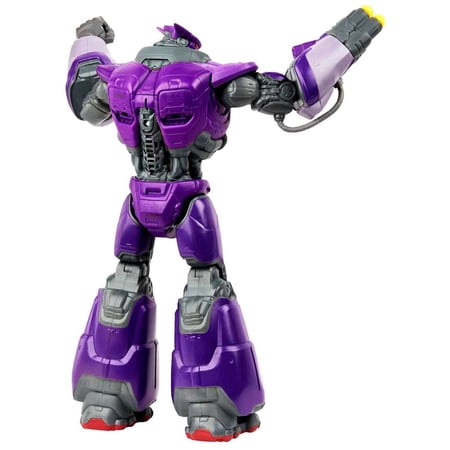 Mattel Disney Pixar Lightyear Large Scale Blaster Attack Zurg Action Figure, 12 Inch Scale, 11 Movable Joints, Lights Sounds Blaster Projectiles