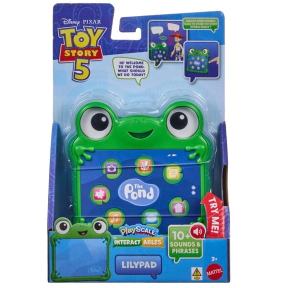 Mattel Disney Pixar Toy Story 5 Interactables Lilypad Figure with 10+ Sounds and Phrases