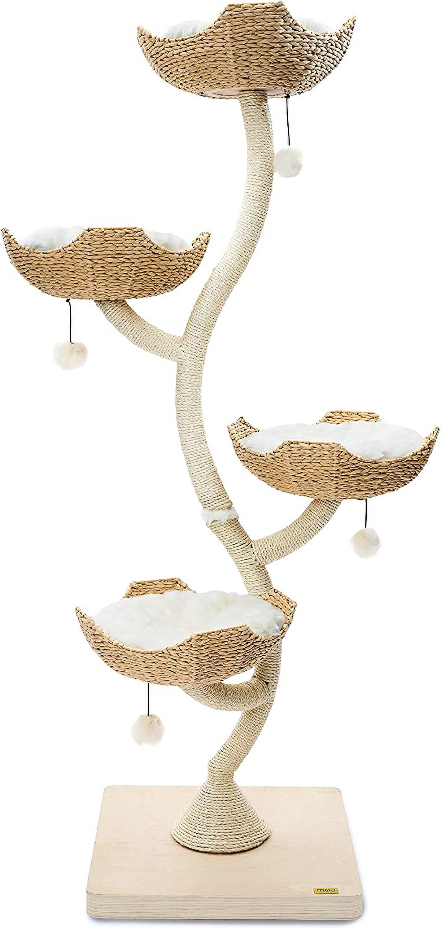 73" Tall Modern Cat Tree Scratching Tower for Large Cats, Scratching