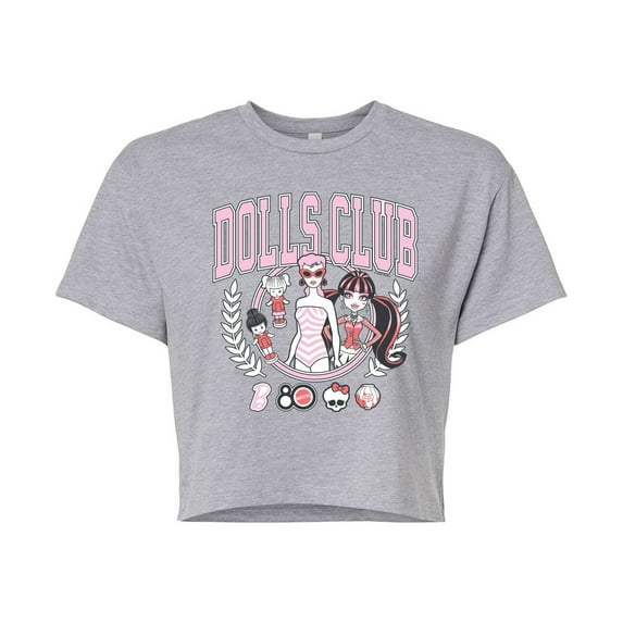 Mattel - Dolls Club - Juniors Cropped Graphic T-Shirt