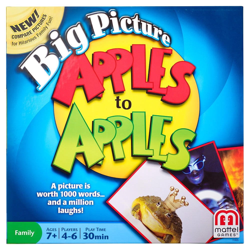 Mattel Games Big Picture Apples To Apples Game C65 Walmart Mattel games big picture apples to apples game c65 walmart