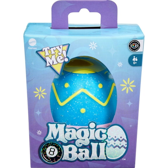 Mattel Games Easter Magic 8 Ball Novelty Toy, Fortune-Telling Easter Egg with Holiday-Themed Answers for Kids, Adults & Families E11