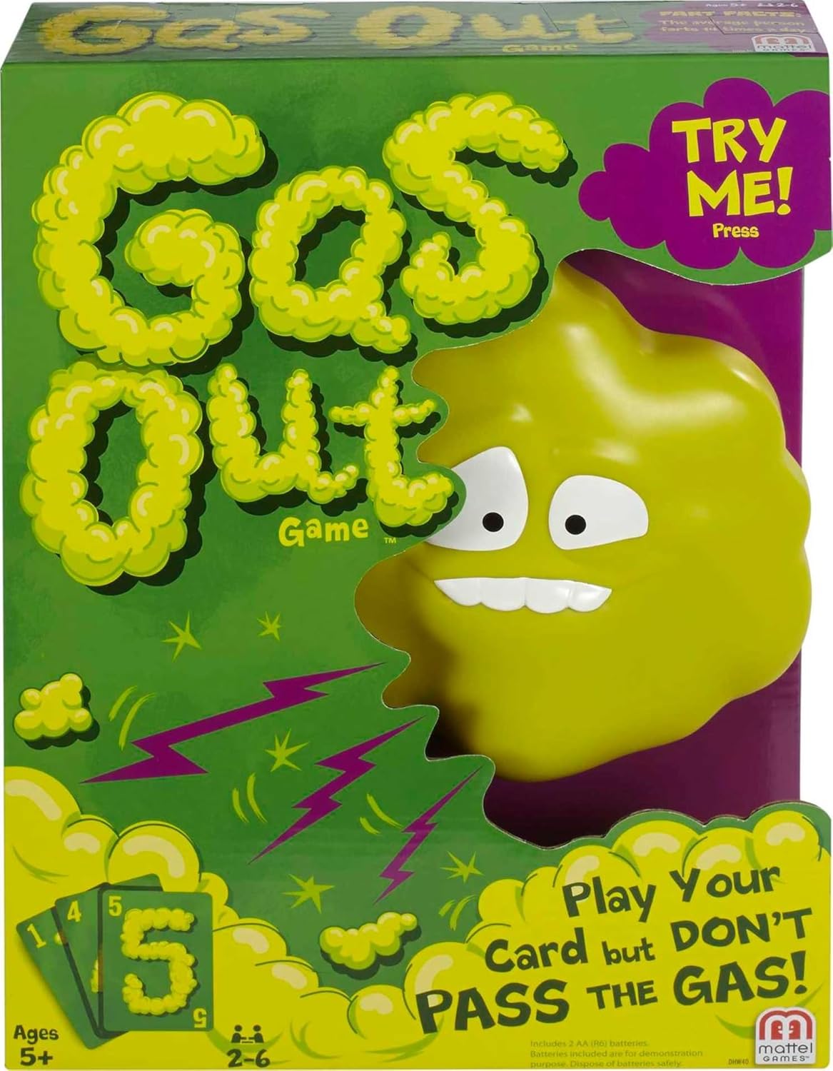 Mattel Games Gas Out for Kids, Family & Game Night, Hilarious
