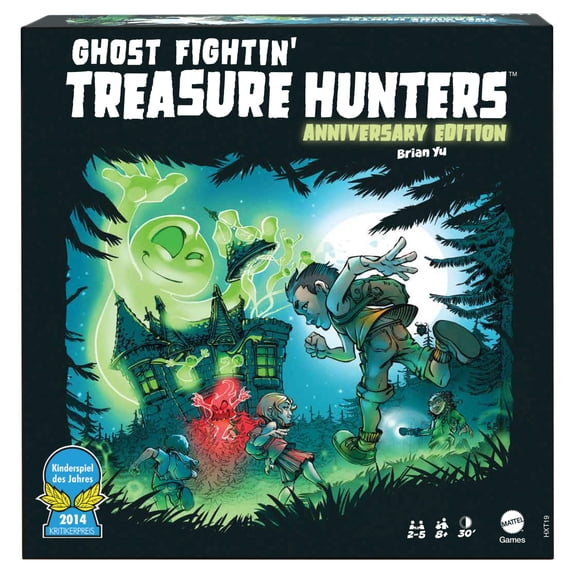 Ghost Fightin' Treasure Hunters Anniversary Edition Board Game, Cooperative Family Game with 2 Ways to Play for 2-5 Players