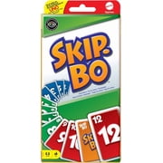 Mattel Games, Skip-BO Card Games for Ages +7, Card sequencying Family Game from UNO Creators, 52370, Display