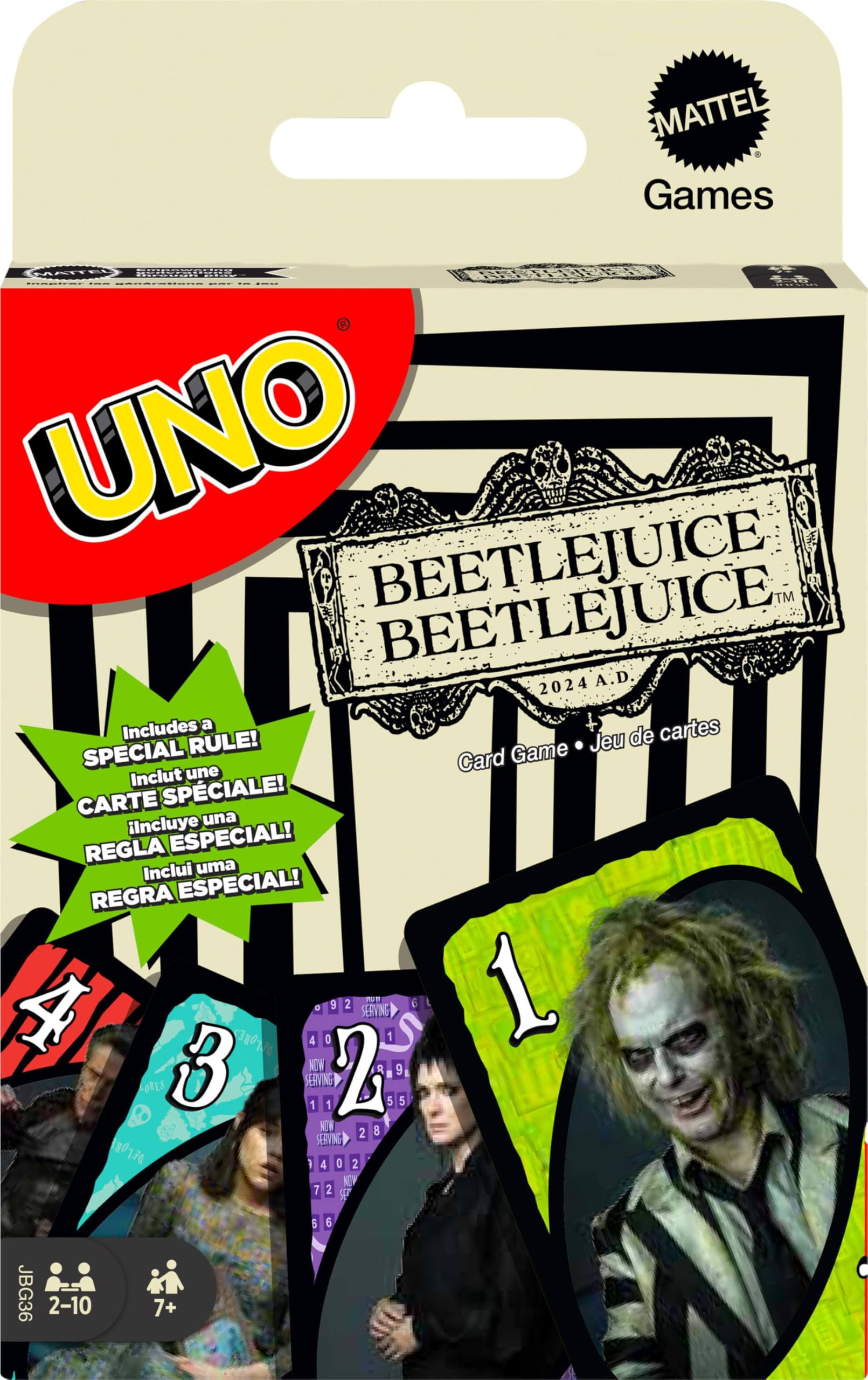 Juego De Mesa Aquarius Beetlejuice Card Scramble, Divertido | Envío gratis