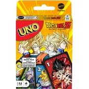 Mattel Games UNO Dragon Ball Z Card Game Japanese Manga Theme 112 Cards with Unique Wild Card & Instructions for Players 7 Years Old & Up, Toy for Kid, Family & Adult Game Night