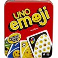 Mattel Games UNO Emoji Card Game for Family Night, Travel Game with
