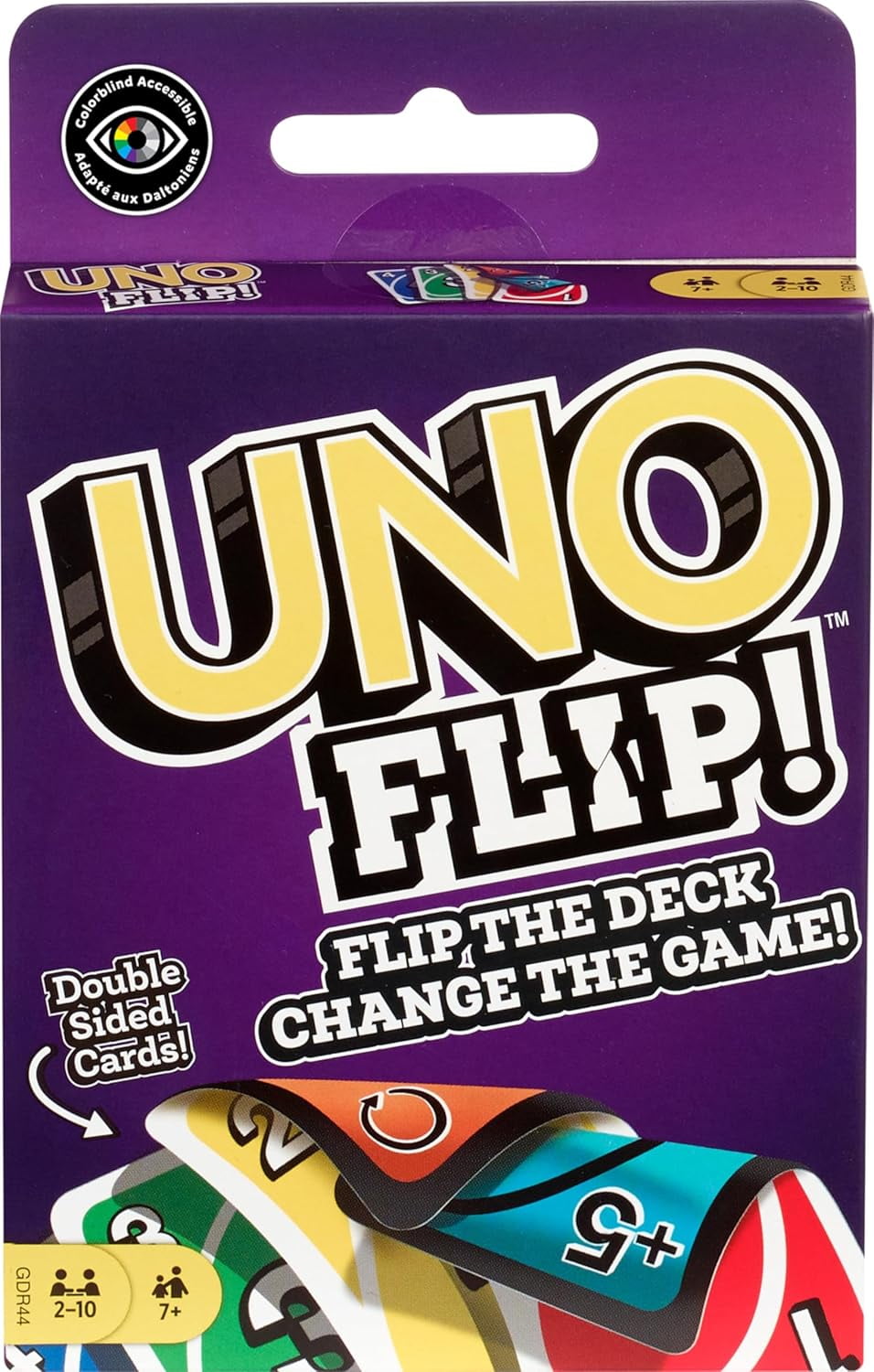 Mattel Games UNO FLIP! Family Card Game, with 112 Cards, Makes a Great Game for 7 Year Olds and Up