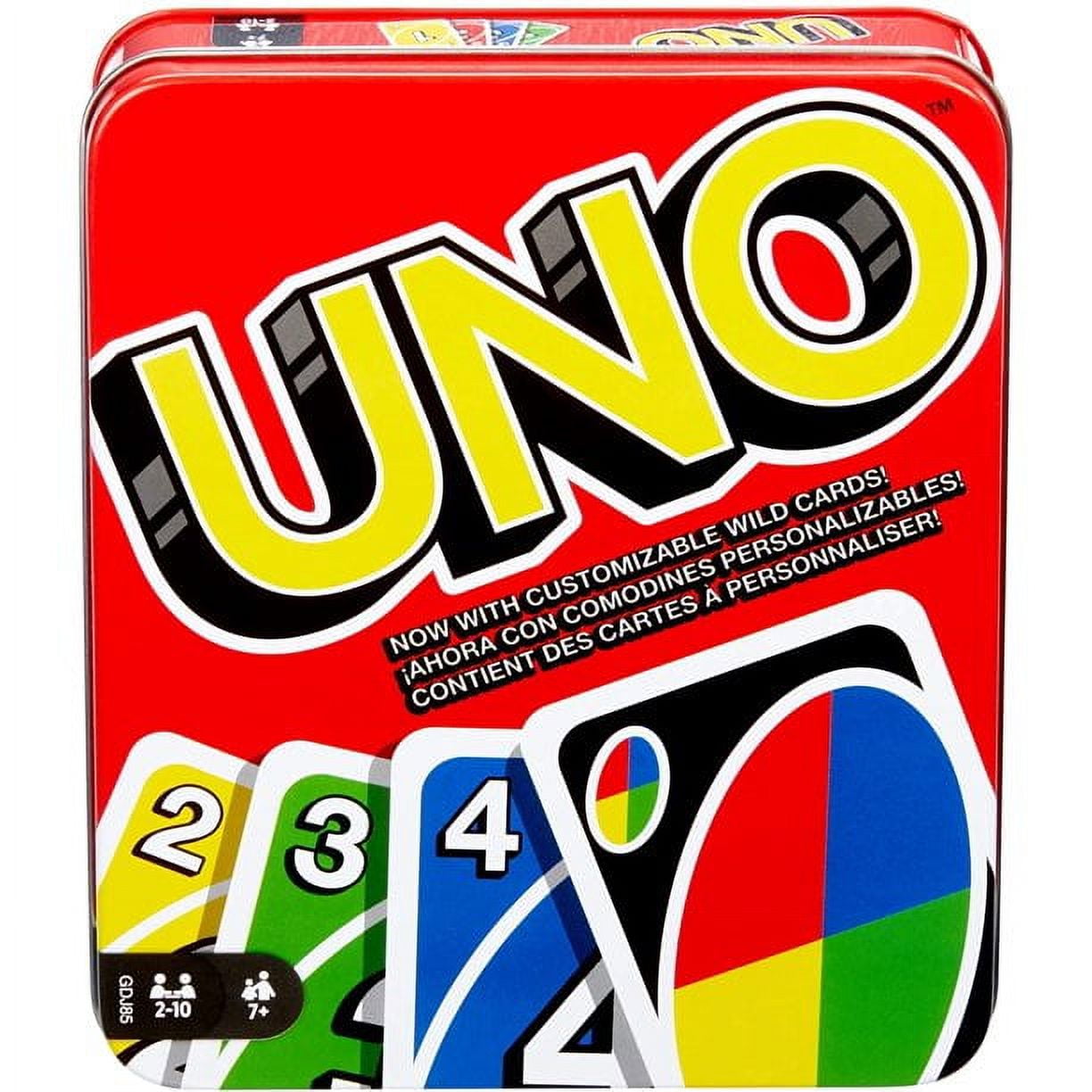 Plastic Uno Card Case Holder Designed for 112pcs Classic Mattel Uno Card Game, High Capacity Playing Card Case Box Storage No Cards Set of 2
