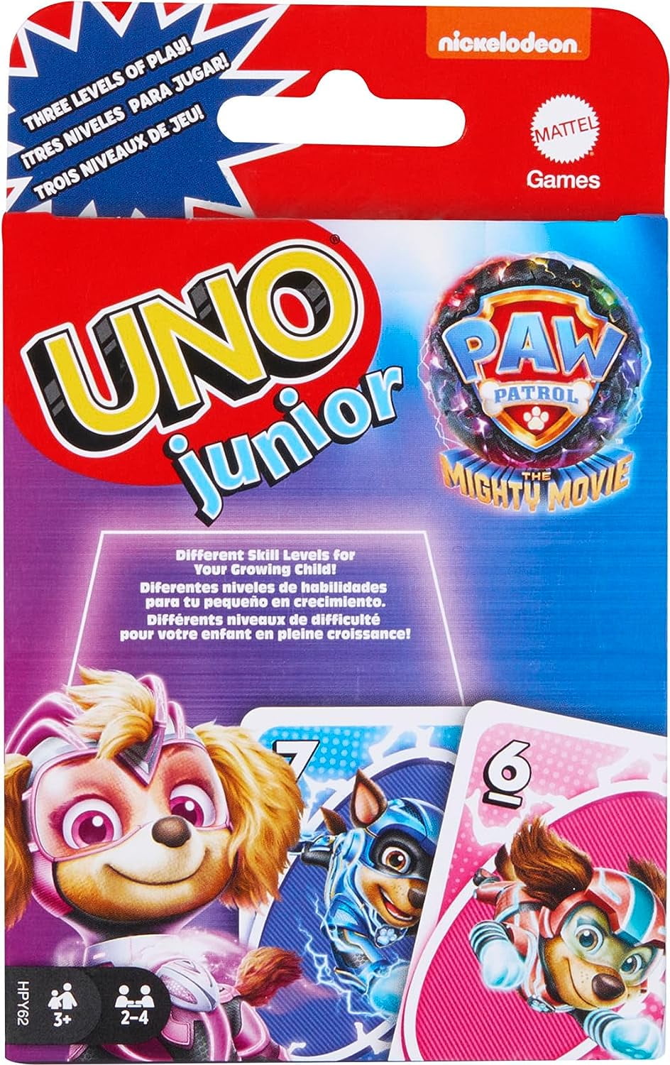 Mattel Games UNO Junior Paw Patrol The Mighty Movie Kids Card Game