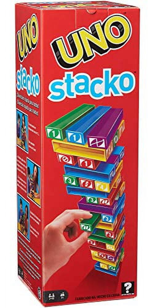 Uno Stacko Plastic Extra Replacement Parts Game Blocks by Mattel 81 pc USED