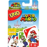 Mattel Games UNO Super Mario Card Game Animated Character Themed Collector Deck 112 Cards with Character Images, for Kids Ages 7 Years Old & Up C37