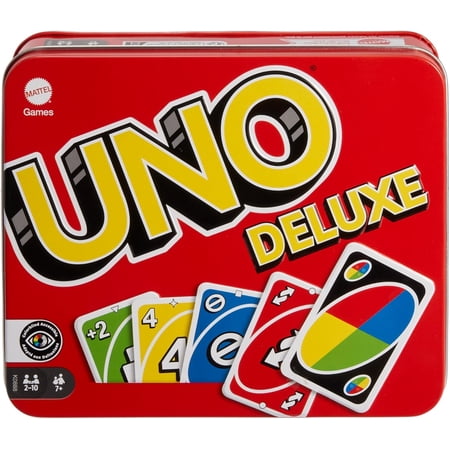 Mattel Games - Uno Deluxe Card Game Tin