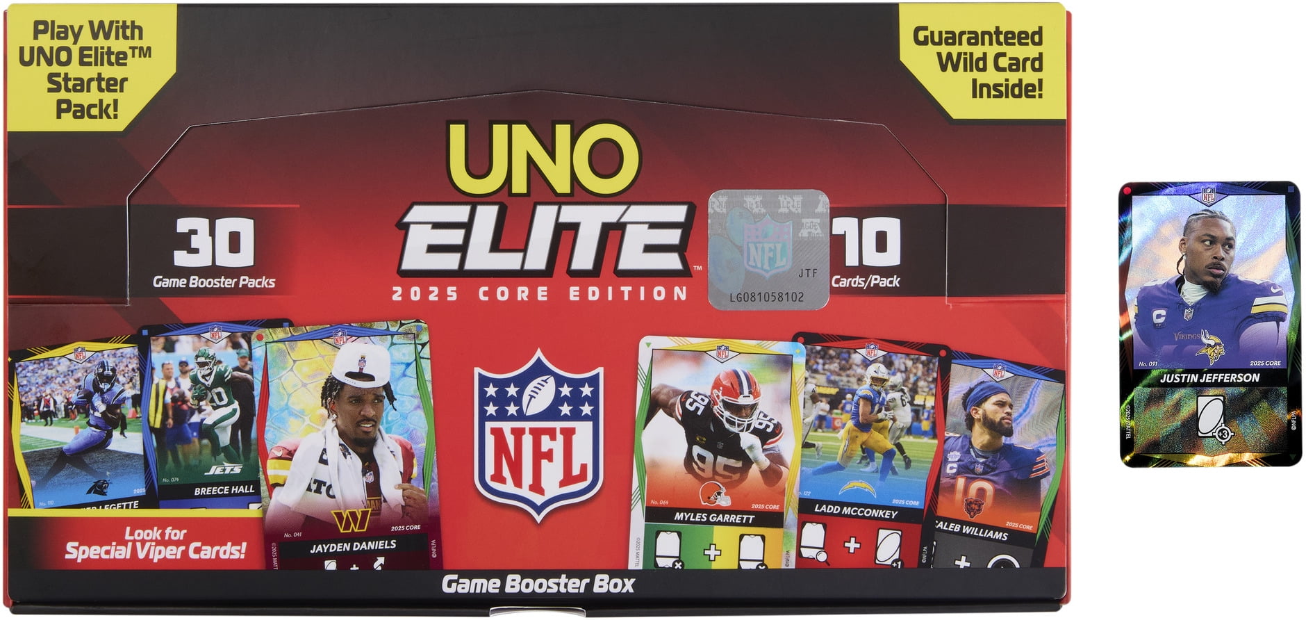 Uno Elite NFL 2025 Core Edition, Booster Box - Walmart.com