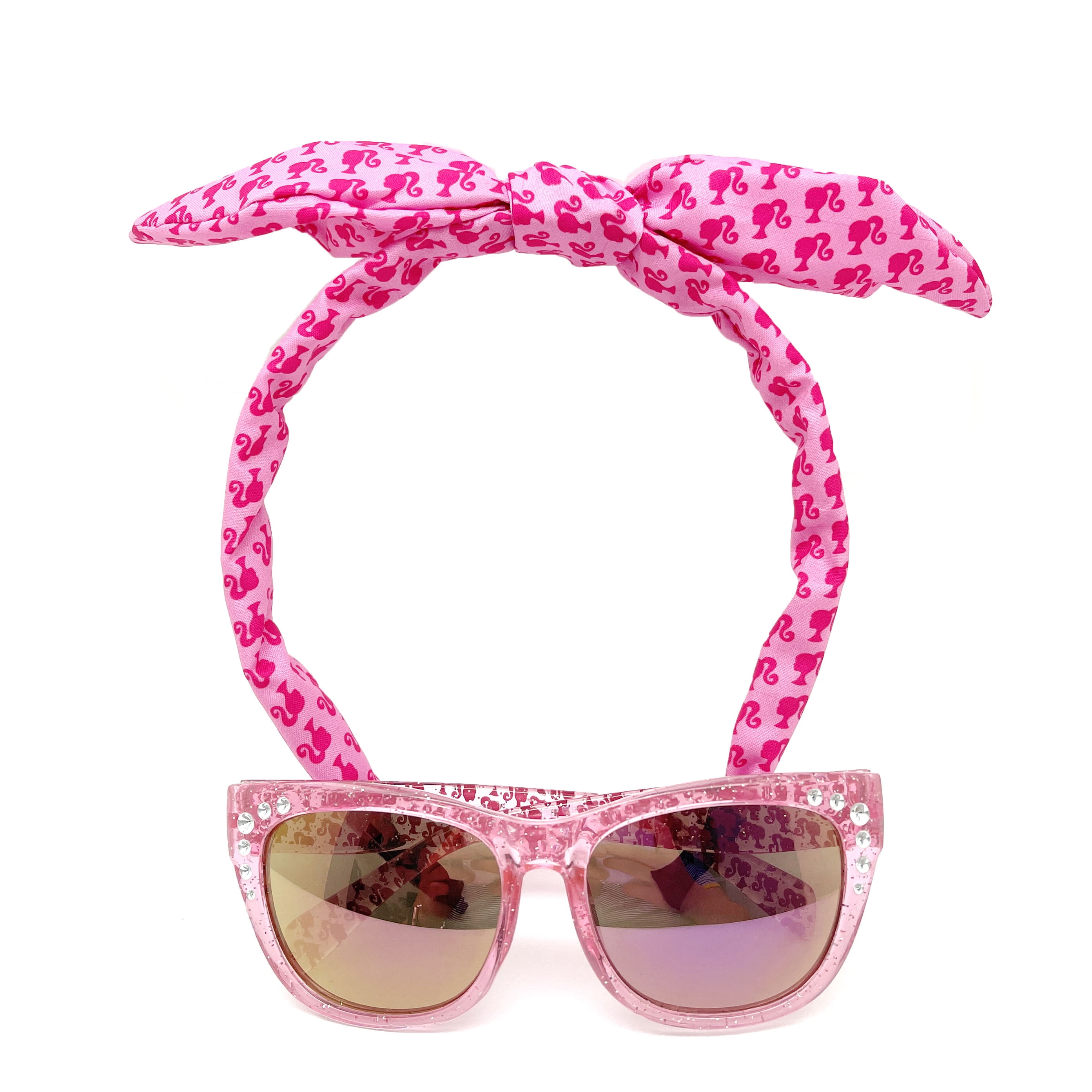 Mattel Girls Barbie Fashion Sunglasses and Bow Headband Set, 2-Piece