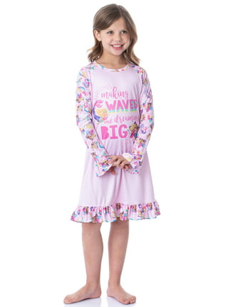 HuaAngel Girl's Nightgown Long Sleeve Princess Pajama Dress Soft