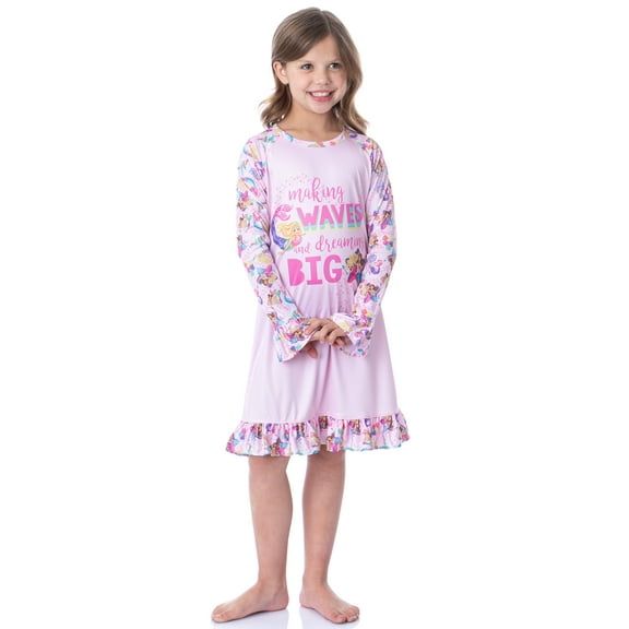 Mattel Girls' Barbie Making Waves Dreaming Sleep Pajama Dress Nightgown
