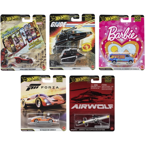Hot Wheels 1:64 Premium Pop Culture 10-Piece Q Assortment