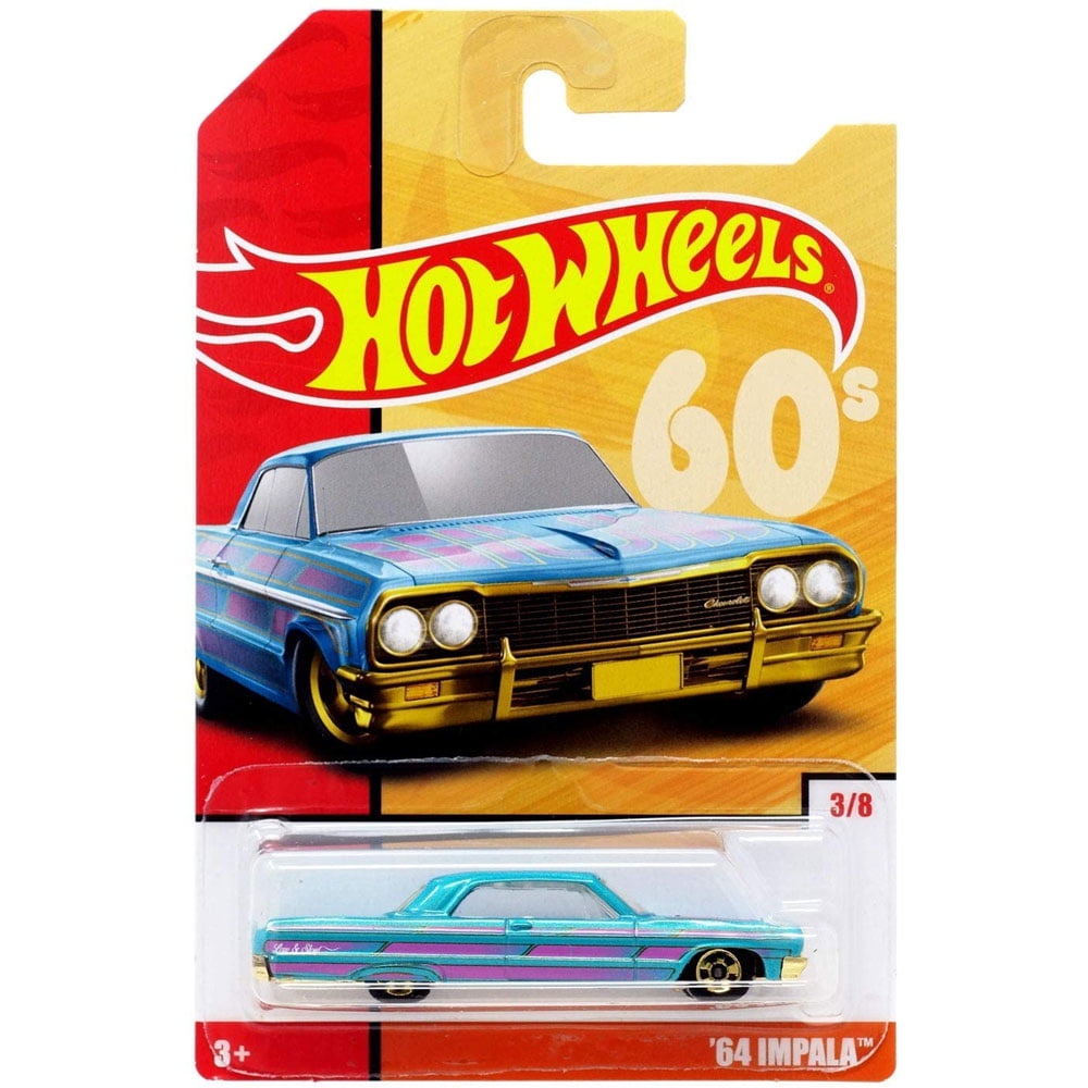 Mattel - '64 IMPALA Toy Car: Hot Wheels 1960s Throwback Series (3