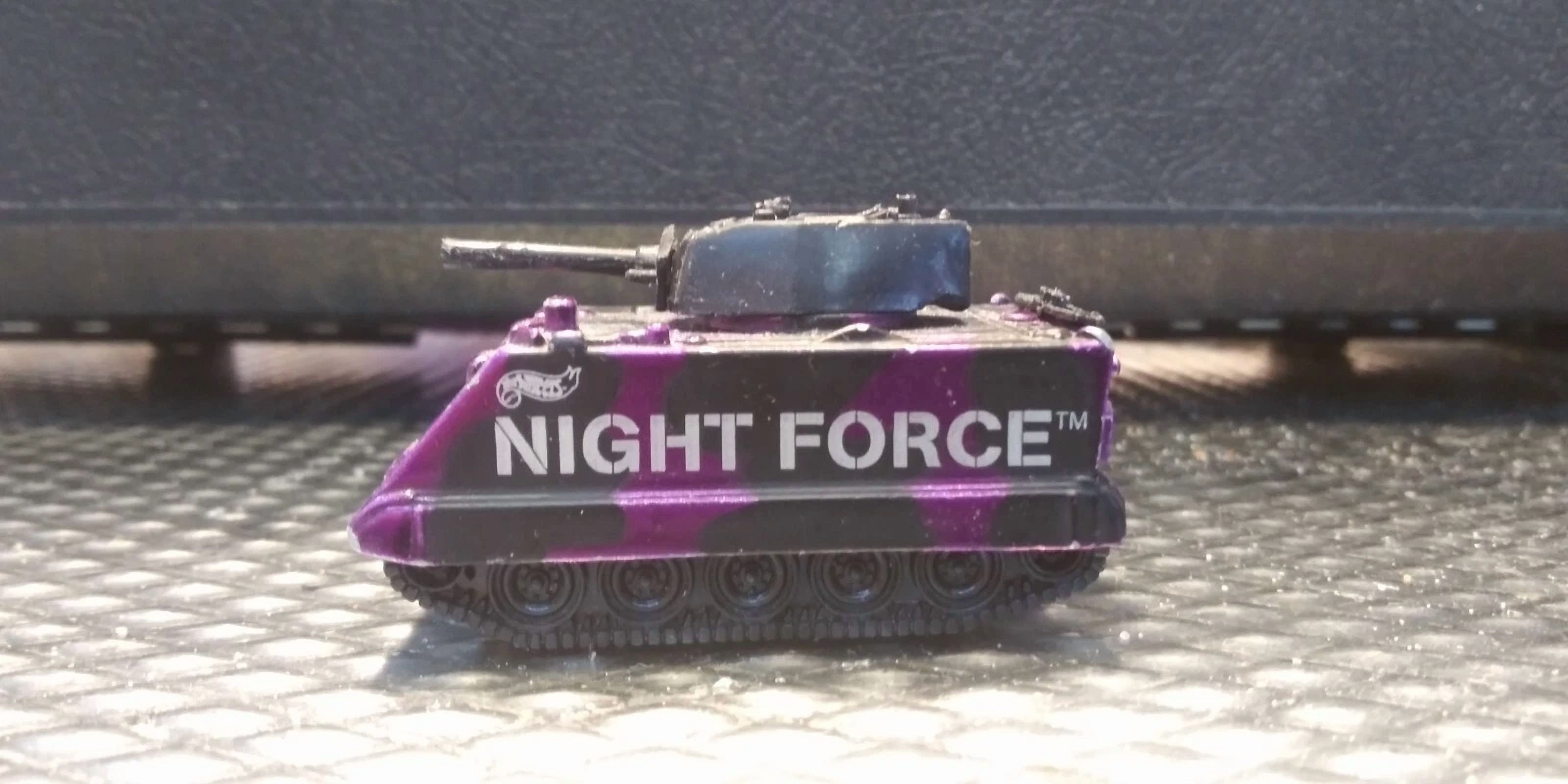 Mattel Hot Wheels 1983 Purple Night Force Tank