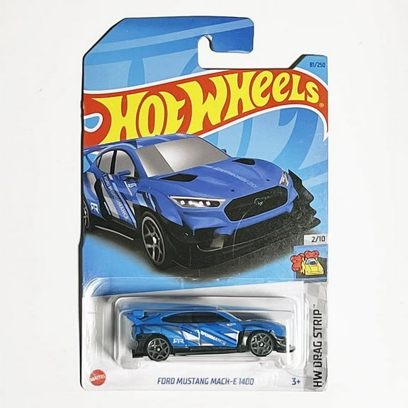Mattel Hot Wheels 2023 ford Mustang Mach-E 1400, Die-Cast Metal,1.58 oz, 1:64 Scale, Blue