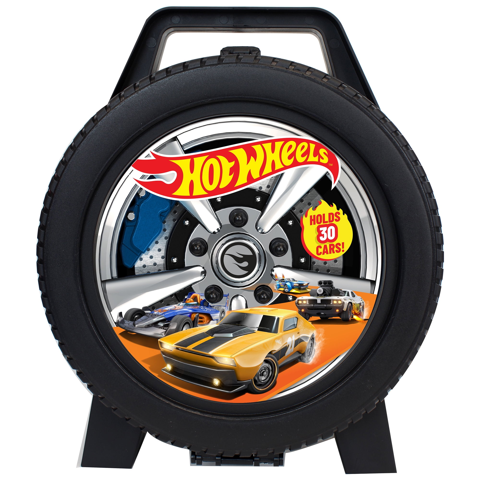 Mattel: Hot Wheels 30 Car Case - Wheel-Shaped Organizer, Storage