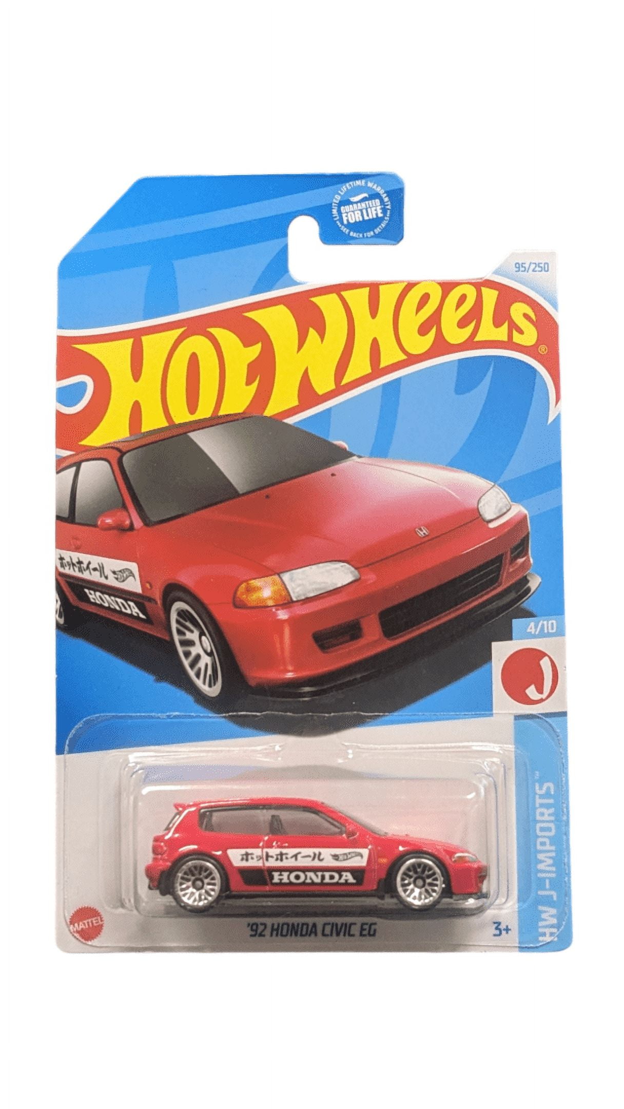 Mattel Hot Wheels 92 Honda Civic Eg Car Play Vehicles - Walmart.com