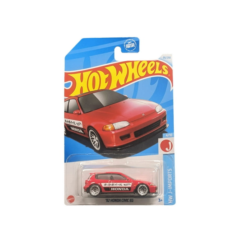 Mattel Hot Wheels 92 Honda Civic Eg Car Play Vehicles - Walmart.com