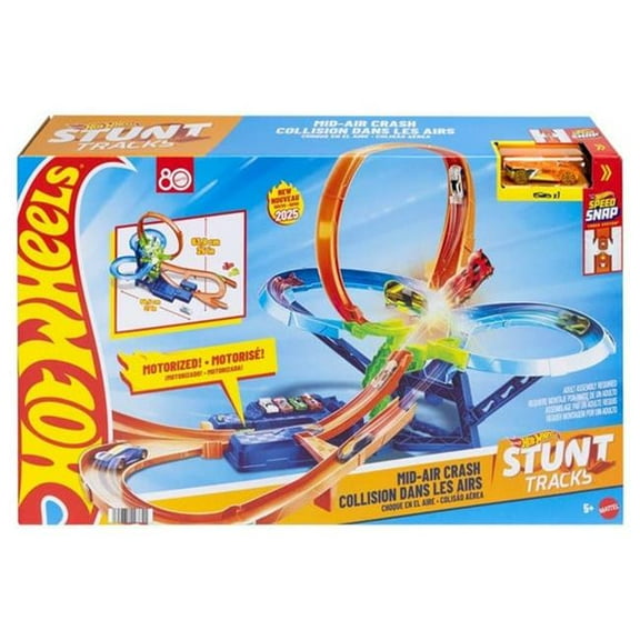 Mattel MTTJFD12 Hot Wheels Action Mid-Air Multi-Crash Toys - 2 Piece