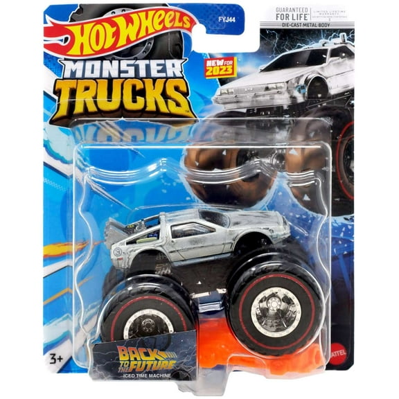 Mattel Hot Wheels Back to the Future Iced TIme Machine Diecast Car Play Vehicle, 3+ Yrs