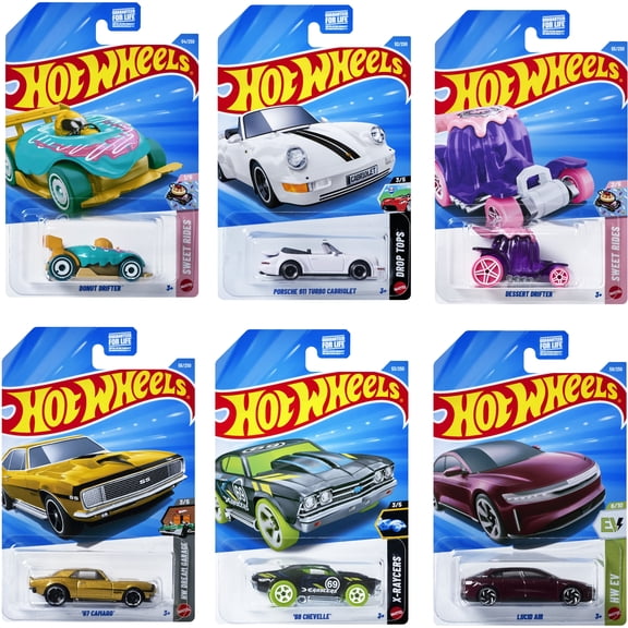 Mattel - Hot Wheels Basic 1:64 Car 72-Piece C Assortment