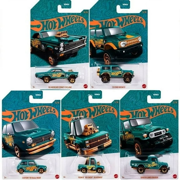 Mattel Hot Wheels Car & Truck Play Vehicles, 5 Pack
