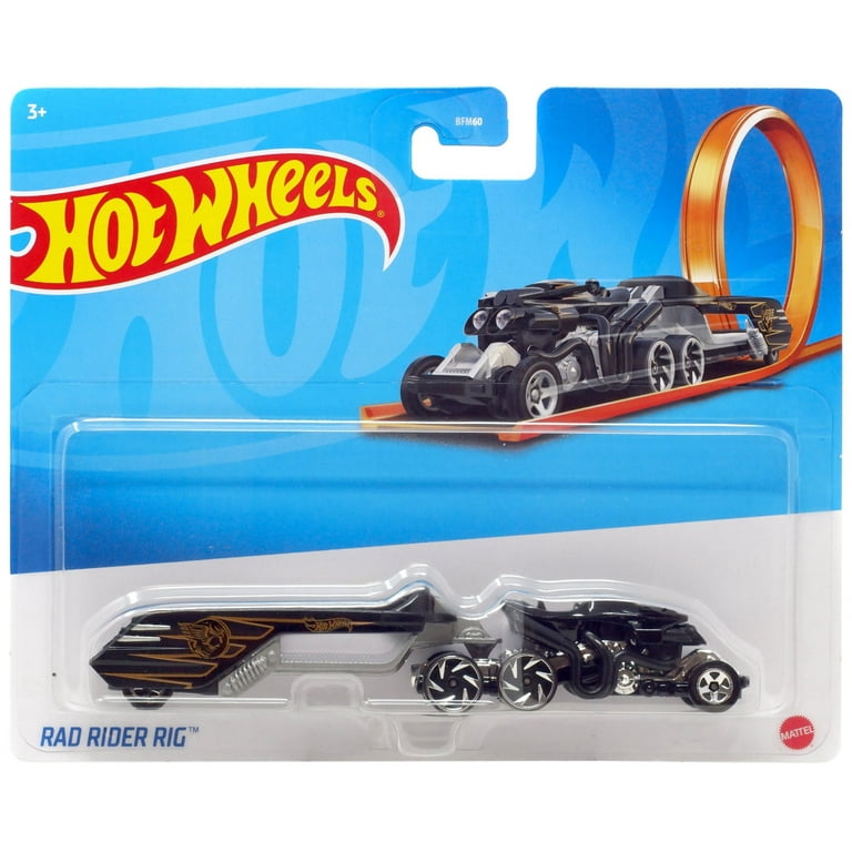 Hot Wheels Toy Trailer Track Trucks Rad Rider Rig Diecast