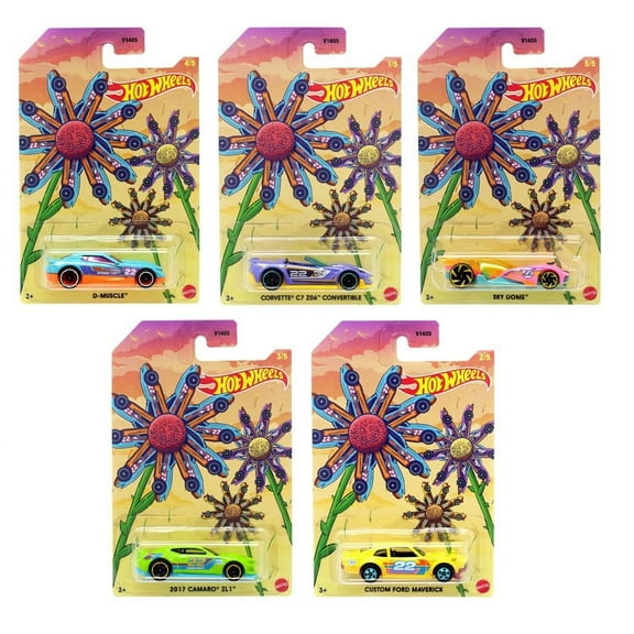 Mattel Hot Wheels Cars - Easter 2022 Collection - SET OF 5 (Maverick, Corvette, Camaro +2) V1405