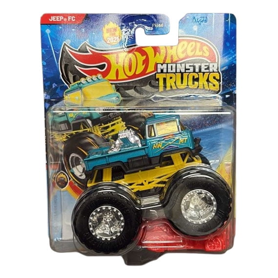 Mattel - Hot Wheels Monster Truck & Car - JEEP FC & CRUSHED CAR [JCD67]