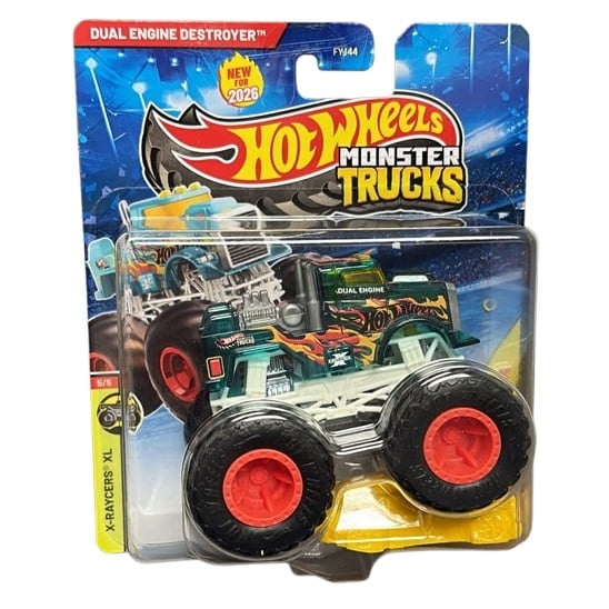 Mattel - Hot Wheels Monster Truck X-Raycers XL - DUAL ENGINE
