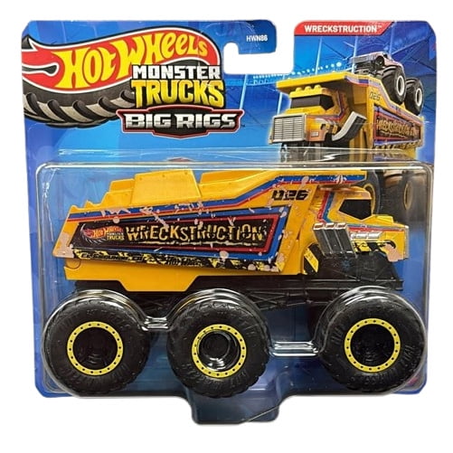 Mattel - Hot Wheels Monster Trucks Big Rigs Vehicle - WRECKSTRUCTION [JHY77]