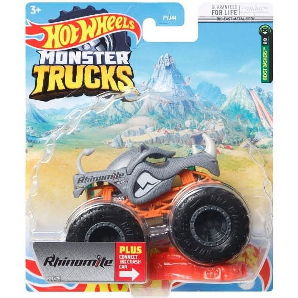 Hot Wheels Monster Trucks Oversized 2022 Rhinomite - Green