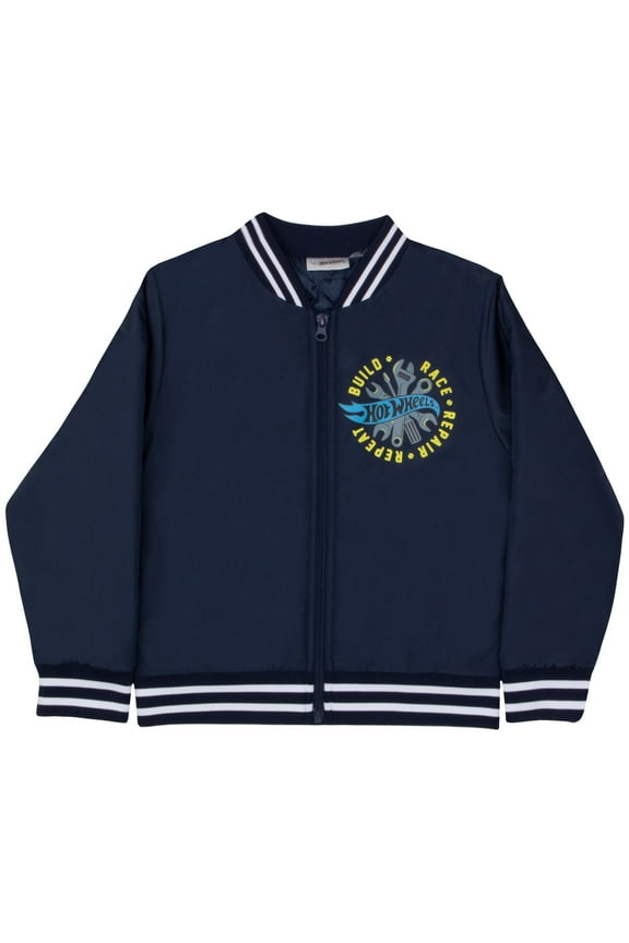Boys Varsity Bomber Jacket (Little Boys), Speed Club Graphic, Sizes 4â8