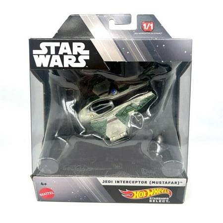 Hot Wheels - Star Wars Starships Select Jedi Interceptor Vehicle - Multicolor